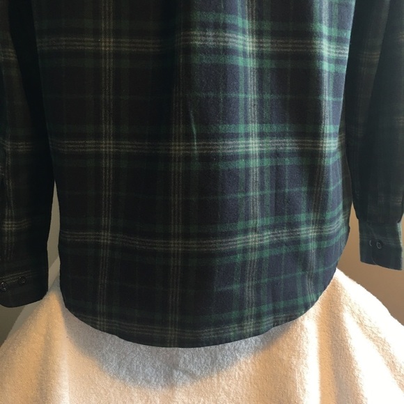 Sergio Louis Green plaid button up shirt size small grandeur petit gilet manche - Picture 8 of 12